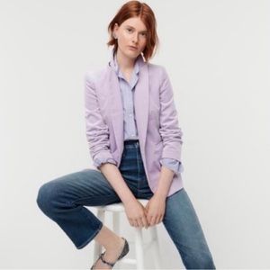 Lavender Smokey Wisteria Velvet J. Crew Parke Blazer Size 00